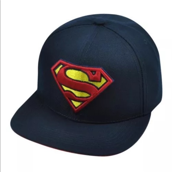 superman flat bill hat